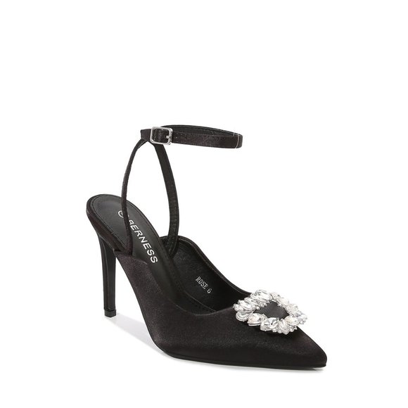 Satin Wrap Heels - Picture 1 of 5